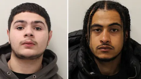 Met Police Mugshots of Perry Allen-Thomas and Amir Salem